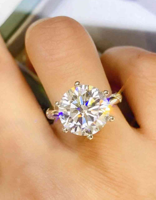 Load image into Gallery viewer, 5 Carat Moissanite 6-Prong Ring
