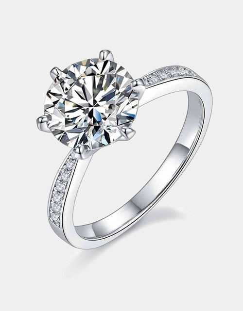 Load image into Gallery viewer, 3 Carat Moissanite Side Stone Ring
