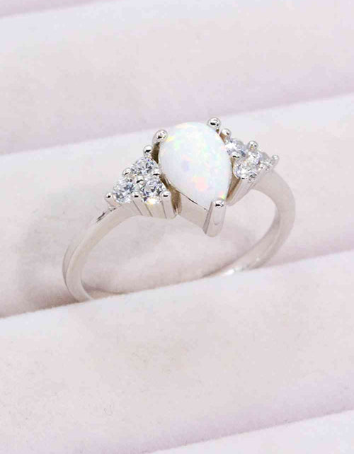 Load image into Gallery viewer, Limitless Love Opal and Zircon Ring
