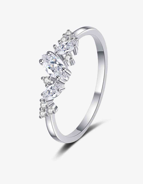 Load image into Gallery viewer, Adored Moissanite Rhodium-Plated Ring
