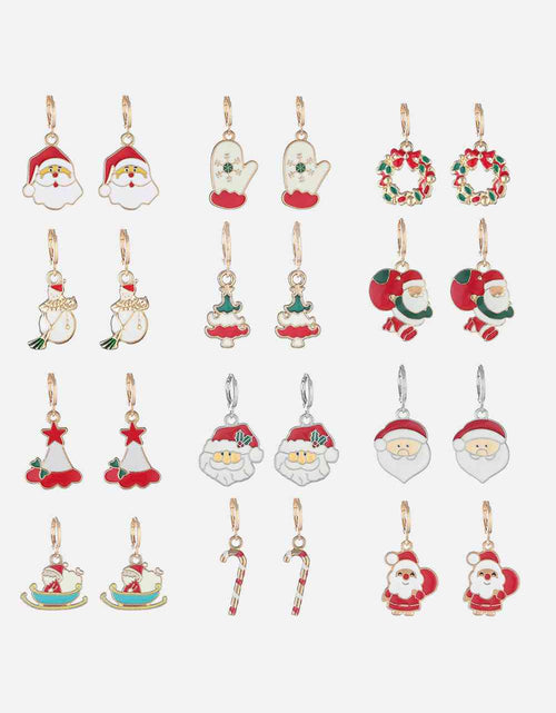 Load image into Gallery viewer, Christmas Theme Alloy Earrings
