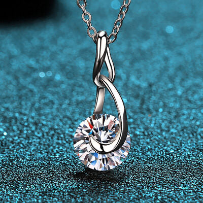 Load image into Gallery viewer, 2 Carat Moissanite 925 Sterling Silver Necklace
