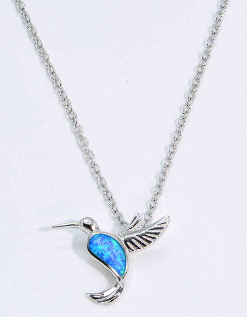 Load image into Gallery viewer, Opal Bird 925 Sterling Silver Necklace
