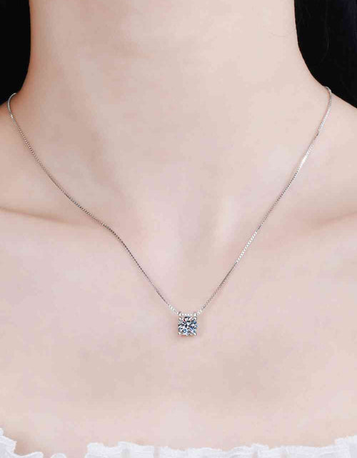 Load image into Gallery viewer, 1 Carat Moissanite 925 Sterling Silver Chain Necklace
