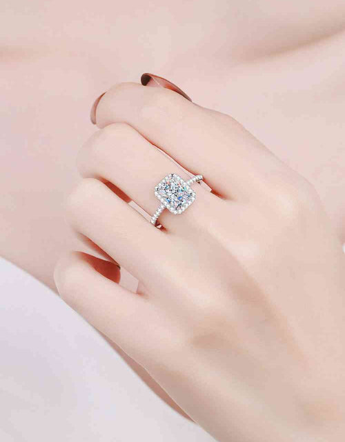 Load image into Gallery viewer, 1 Carat Rectangle Moissanite Ring
