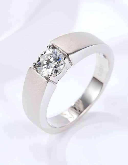 Load image into Gallery viewer, 925 Sterling Silver I Carat Moissanite Ring
