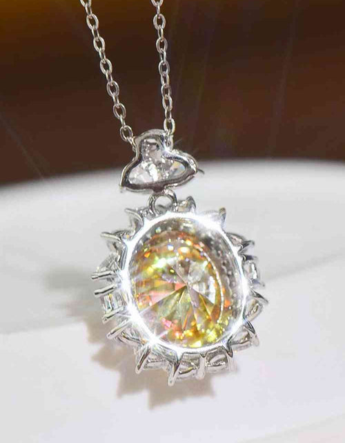 Load image into Gallery viewer, 5 Carat Yellow Moissanite Pendant Necklace
