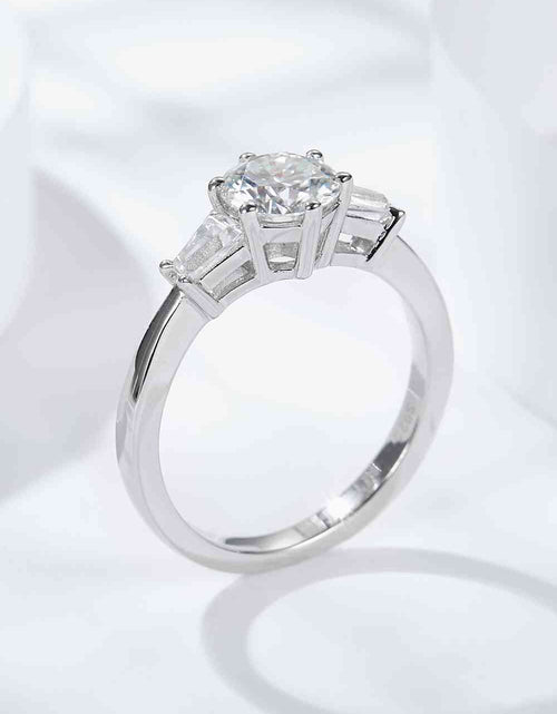 Load image into Gallery viewer, Loyal Love 1 Carat Moissanite Platinum-Plated Ring
