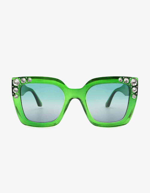 Load image into Gallery viewer, Inlaid Rhinestone Polycarbonate Sunglasses
