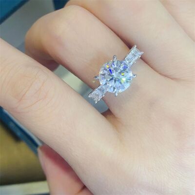 Load image into Gallery viewer, 3 Carat Moissanite 925 Sterling Silver Ring
