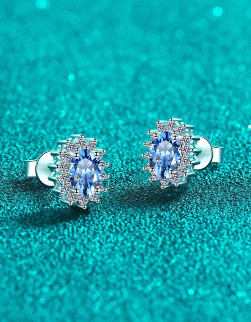 Load image into Gallery viewer, 1 Carat Moissanite 925 Sterling Silver Stud Earrings
