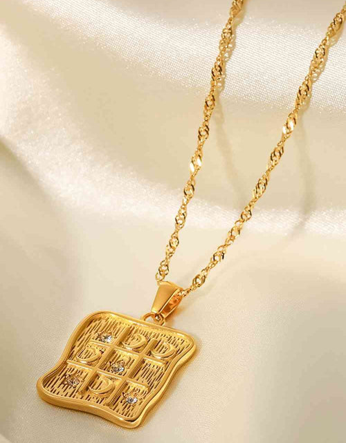 Load image into Gallery viewer, Cubic Zirconia Geometric Pendant Necklace
