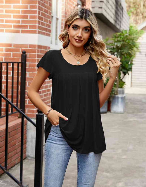 Load image into Gallery viewer, Round Neck Short Sleeve Tee
