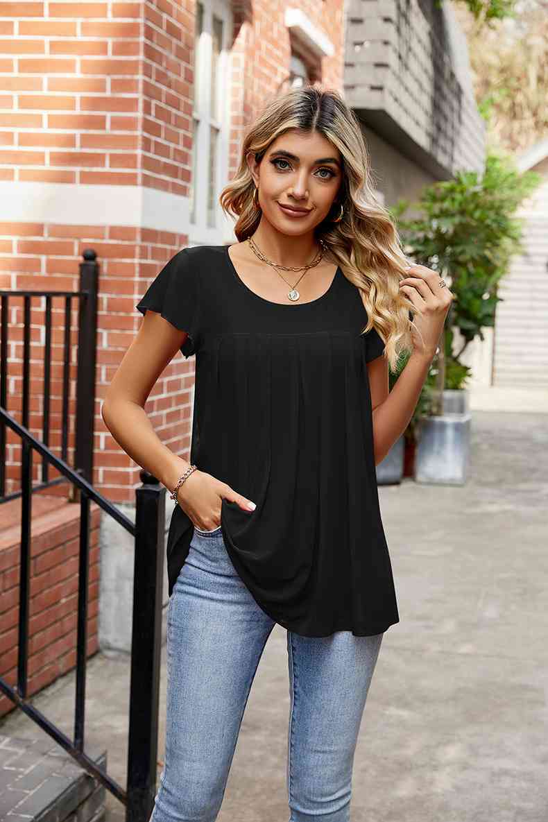 Round Neck Short Sleeve Tee