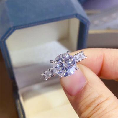 Load image into Gallery viewer, 3 Carat Moissanite 925 Sterling Silver Ring
