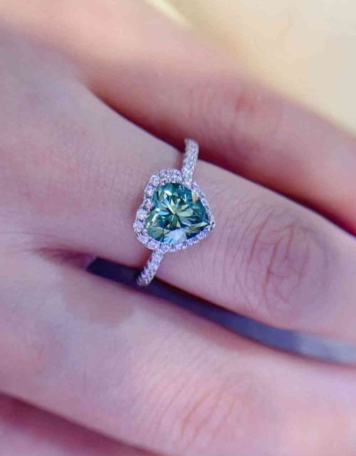 Load image into Gallery viewer, 1-Carat Moissanite Heart Ring
