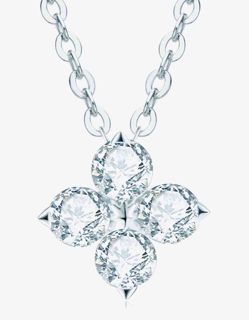 Load image into Gallery viewer, Moissanite Four Leaf Clover Pendant Necklace
