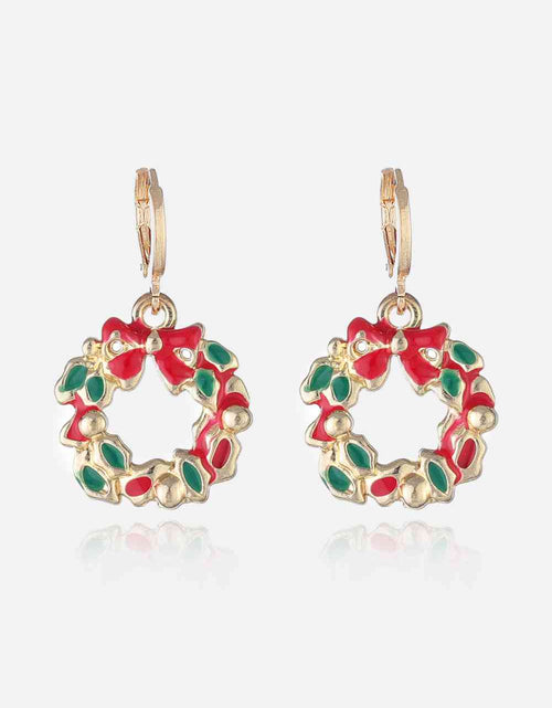 Load image into Gallery viewer, Christmas Theme Alloy Earrings
