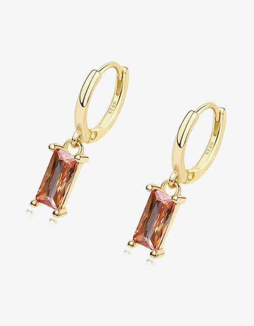 Load image into Gallery viewer, Retro 925 Sterling Silver Cubic Zirconia Drop Earrings
