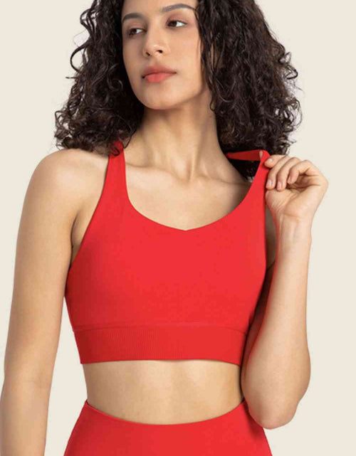 Load image into Gallery viewer, Feel Like Skin Racerback Halter Neck Sports Bra
