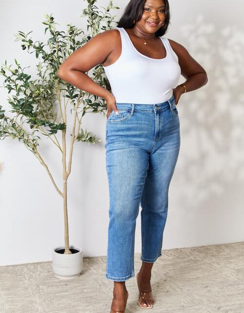 Load image into Gallery viewer, BAYEAS Full Size High Waist Straight Jeans
