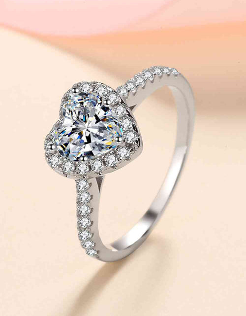 Load image into Gallery viewer, 1 Carat Moissanite Heart-Shaped Ring
