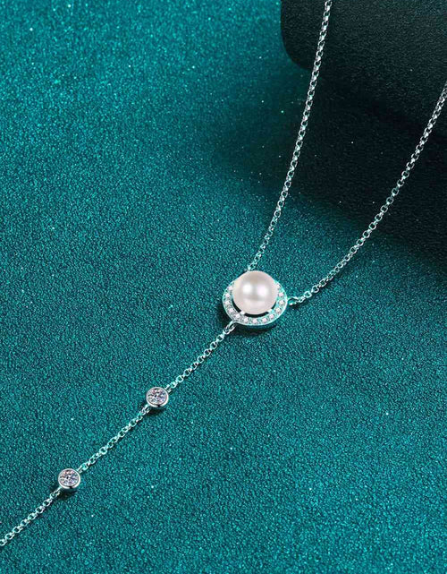 Load image into Gallery viewer, Moissanite Rhodium-Plated Necklace
