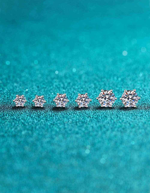 Load image into Gallery viewer, Endless Cheer Moissanite Stud Earrings
