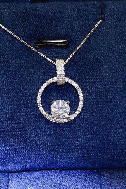 Load image into Gallery viewer, 1 Carat Moissanite 925 Sterling Silver Necklace
