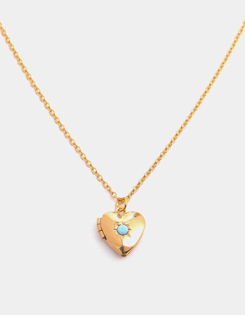 Load image into Gallery viewer, Zircon Heart Shape 14K Gold-Plated Pendant Necklace
