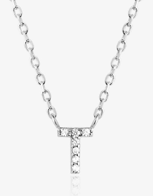 Load image into Gallery viewer, Q To U Zircon 925 Sterling Silver Necklace
