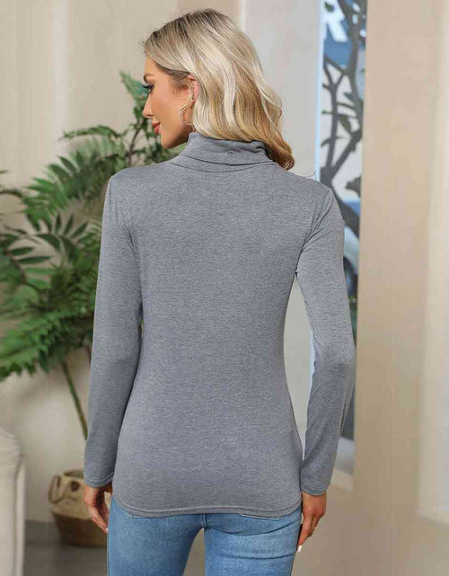 Load image into Gallery viewer, Turtleneck Long Sleeve T-Shirt
