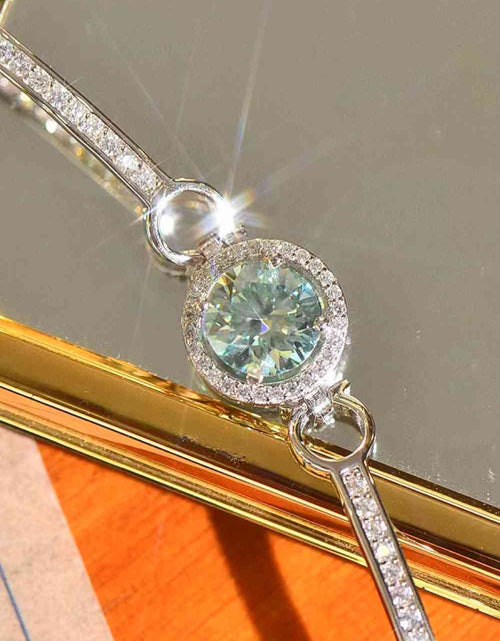 Load image into Gallery viewer, 2 Carat Moissanite Platinum-Plated Bracelet
