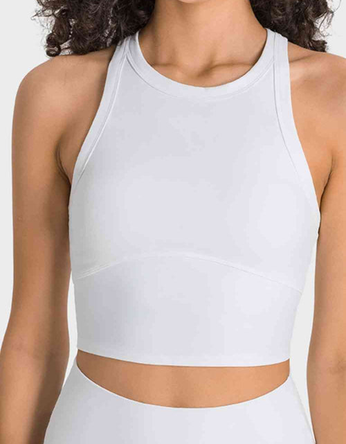 Load image into Gallery viewer, Racerback Cropped Sports Tank
