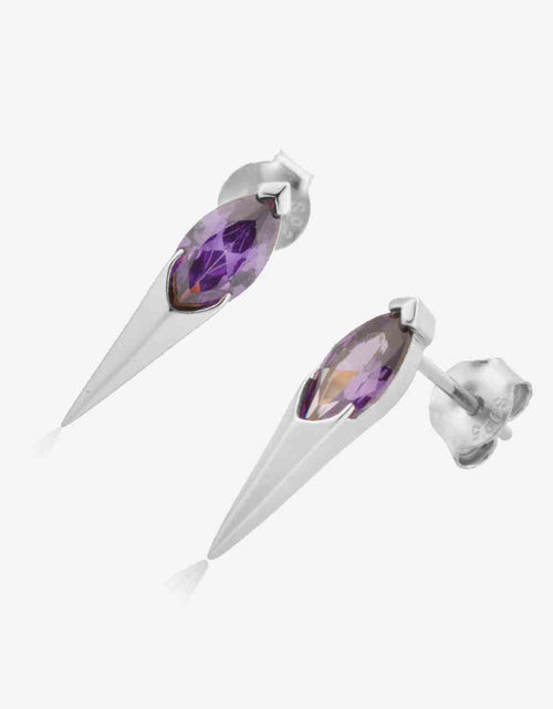 Load image into Gallery viewer, Zircon Decor 925 Sterling Silver Earrings
