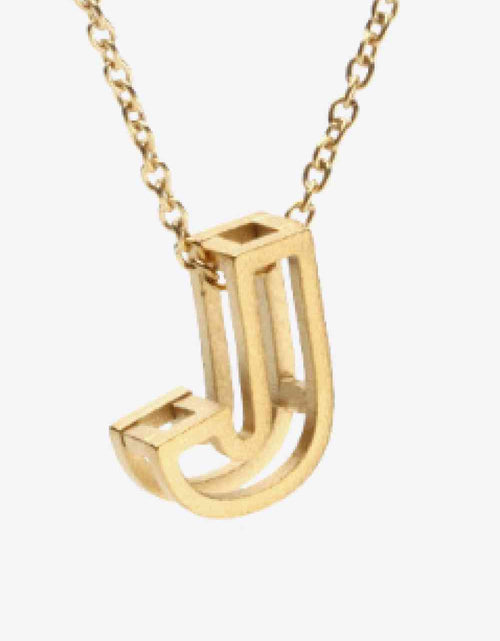 Load image into Gallery viewer, A to J Letter Pendant Nekclace
