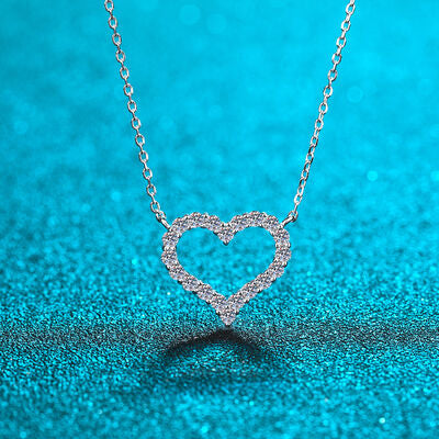 Load image into Gallery viewer, Moissanite 925 Sterling Silver Heart Shape Necklace
