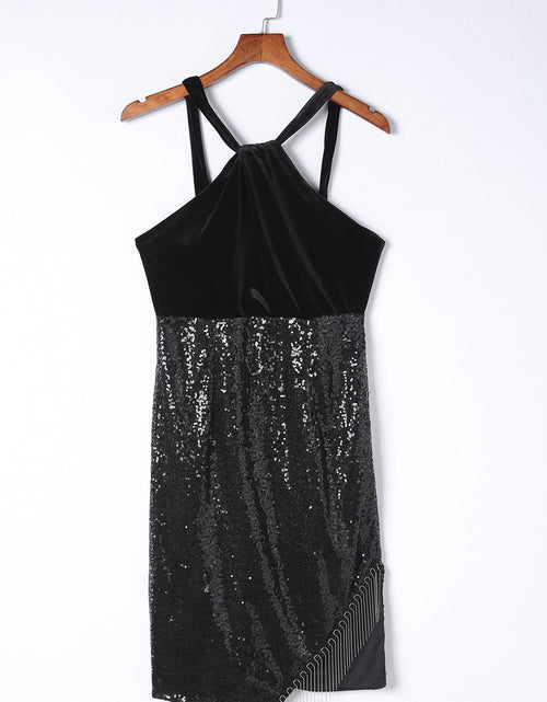 Load image into Gallery viewer, Sequin Fringe Detail Sleeveless Dress
