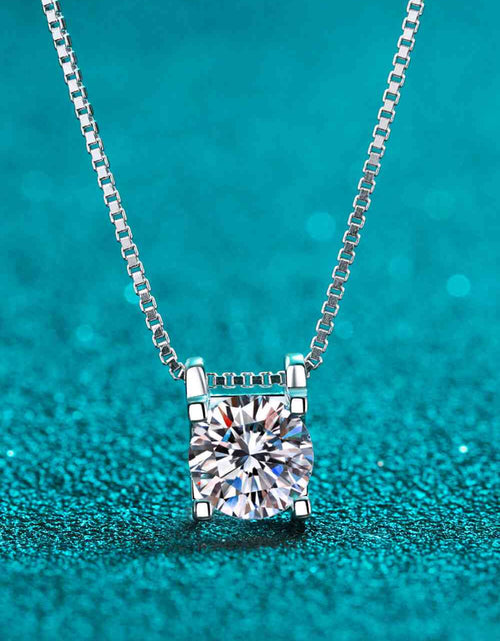 Load image into Gallery viewer, 1 Carat Moissanite 925 Sterling Silver Chain Necklace
