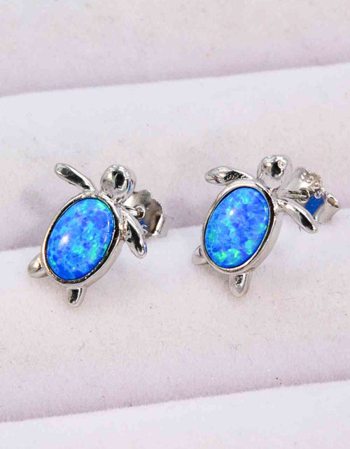 Load image into Gallery viewer, Opal Turtle Stud Earrings
