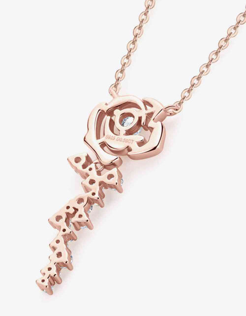 Load image into Gallery viewer, 925 Sterling Silver 18K Rose Gold-Plated Pendant Necklace
