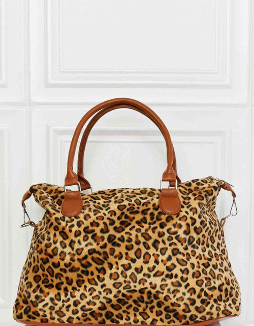 Load image into Gallery viewer, Animal Print Brushed Weekender Bag
