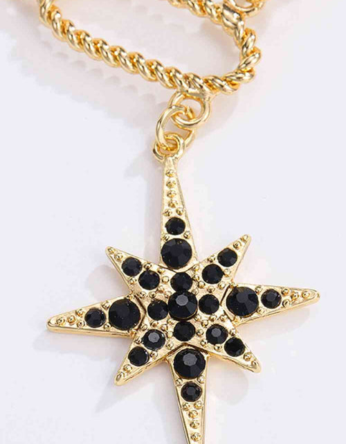 Load image into Gallery viewer, 5-Piece Wholesale Star and Moon Rhinestone Alloy Necklace
