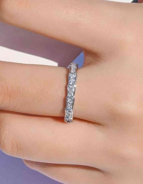 Load image into Gallery viewer, Shiny 3 Carat Moissanite Platinum-Plated Ring
