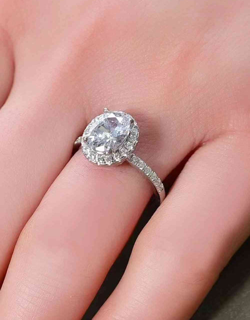 Load image into Gallery viewer, 2 Carat Moissanite Platinum-Plated Ring
