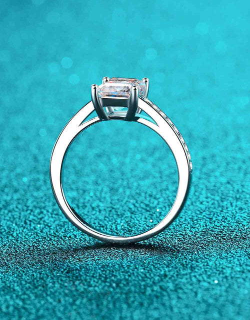 Load image into Gallery viewer, 925 Sterling Silver Side Stone Moissanite Ring
