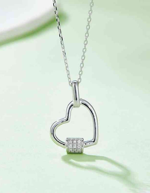 Load image into Gallery viewer, Moissanite 925 Sterling Silver Heart Shape Necklace
