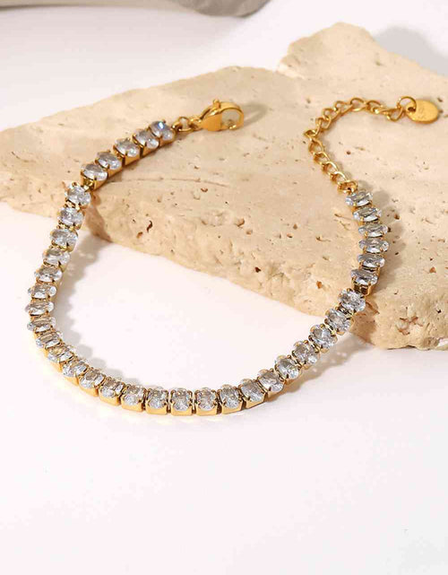 Load image into Gallery viewer, Inlaid Zircon 18K Gold Plated Bracelet
