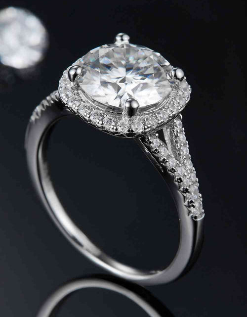 Load image into Gallery viewer, 3 Carat Moissanite Halo Ring
