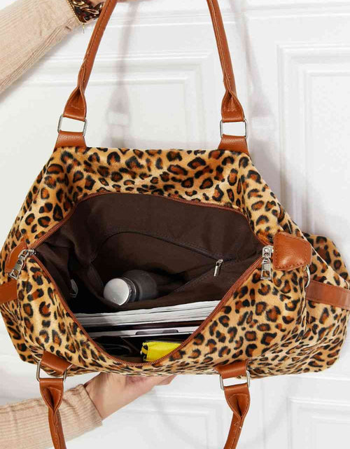 Load image into Gallery viewer, Animal Print Brushed Weekender Bag
